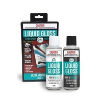 CRAFTSMART LIQUID GLOSS CLEAR 250ML KIT (2X125ML BOTTLES OF RESIN & CATALIST). A GLASS LIKE 2 PART RESIN, ONE COAT EQUALS 50 COA