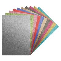 Glitter Iron On Sheets A4 Pkt Of 10 Asstd Colours