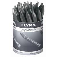 Lyra Water Soluble Graphite Crayons Tub Of 24 Assorted (8 Each Of 2B, 6B &9B)