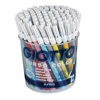 Giotto Turbo Colour Markers Fine Tip Tub Of 96 Assorted Colours