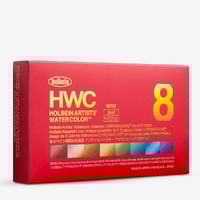 Holbein Chromashine Watercolour Set of 8 x 5ml Tubes 