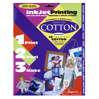 JACQUARD PRINT ON COTTON A4 PACKET OF 10 SHEETS SUITABLE FOR INKJET PRINTERS