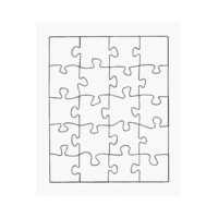 JIGSAW BLANKS QUALITY PASTEBOARD PUZZLESWITH SOLID BORDER 180X220MM PACKET OF 20