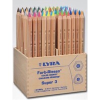 LYRA COLOR-GIANTS UNLACQUERED WOODEN DISPLAY 96 PCS