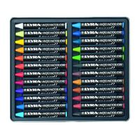 Lyra Aquacolor Wax Crayons Metal Box 24 Pcs