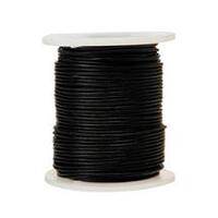 LEATHER CORD BLACK 1.5MM X 50MTRS.