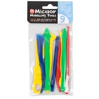MICADOR PLASTIC MODELLING TOOLS SET OF 9