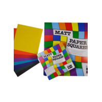 BENEX PAPER SQUARES MATT 127 X 127CM PACKET OF 360 ASSORTED COLOURS