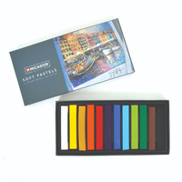 Micador Soft Square Pastels Set Of 12 Assorted Colours
