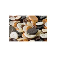 NATURAL COLOURED BUTTONS ASSTD SIZES 600 GRAMS