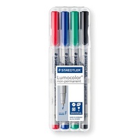 MULTI MARKERS WATER SOLUBLE FINE TIP PACKET OF 4 ASSORTED COLOURS. SUITABLE ON CD, DVD, GLASS, WOOD & OHP ACERTATE.
