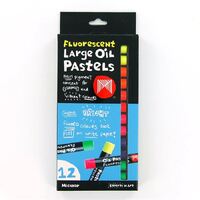 MICADOR LARGE OIL PASTELS FLUORO BOX OF 12 ASSORTED