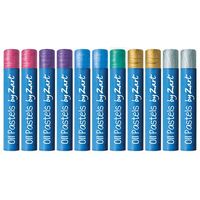 Basics Oil Pastels Large Metallic Pkt Of 12
