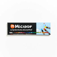 MICADOR LARGE OIL PASTELS BOX OF 24 ASSORTED COLOURS