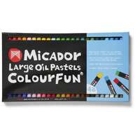 MICADOR LARGE OIL PASTELS BOX OF 48 ASSORTED COLOURS