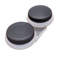 DOUBLE DIPPERS 2 WELLS WITH PLASTIC SEALED LIDS. THEY CLIP ONTO PALLETS FOR EASY ACCESS TO MEDIUMS WHEN PaintING.