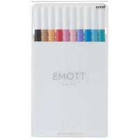 Uni Emott Fineliner 0.4Mm 10 Piece Wallet No.2