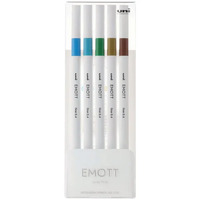 Uni Emott Fineliner 0.4Mm 5 Piece Wallet No.4