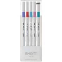 Uni Emott Fineliner 0.4Mm 5 Piece Wallet No.5