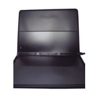 PORTFOLIO BLACK LEATHERGRAIN PVC WITH RINGS A2