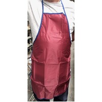 MAROON POLYESTER APRON 82CM X 60CM WIDE