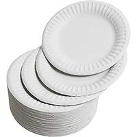 PAPER PLATES WHITE 230MM PACKET OF 50