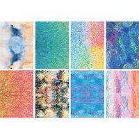 PRINTED PATTERN PAPER IMPRESSIONIST A4 PKT OF 40
