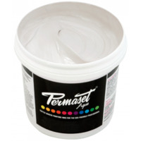 PERMASET AQUA SCREEN INK 1 LITRE METALLIC PEARL WHITE (MET1)