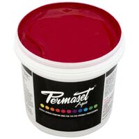 PERMASET AQUA SCREEN INK 4 LITRE BRIGHT RED (STD2)