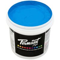 PERMASET AQUA SCREEN INK 4 LITRE LIGHT BLUE (STD1)
