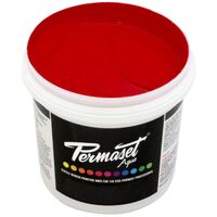 PERMASET AQUA SCREEN INK 4 LITRE SCARLET (STD2)