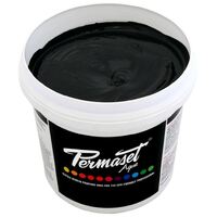 PERMASET AQUA SCREEN INK 4 LITRE SUPER COVER BLACK (SC1)