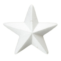 POLYSTYRENE STARS 80MM POINT TO POINT PACKET OF 25