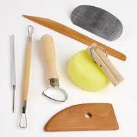 POTTERY TOOL KIT SET OF 8 ASSORTED TOOLS