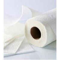 SUPER ABSORBENT PAPER TOWEL 18CM X 80M PERFORATED FOR EASY TEAR OFF PACKET OF 2
