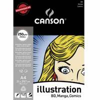 Canson Grahic Arts Canson 250Gsm Pad 12 Sheets Illustration Pad 