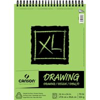 CANSON WHITE DRAWING & ART BOOK XL RANGE 160GSM PAD 50 SHEETS XL DRAWING 