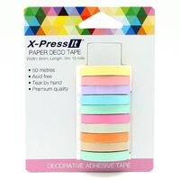 DECO TAPE 6MM X 5MTR ROLLS PKT OF 10