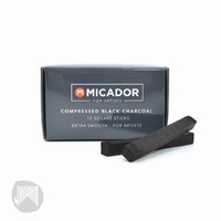 Micador Compressed Charcoal Box Of 12 Sticks