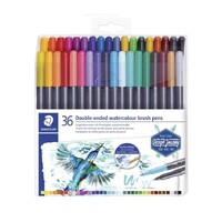 STAEDTLER DOUBLE ENDED WATERCOLOUR BRUSH MARKERS
