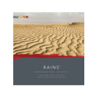 ROYMAC RAINS WATERCOLOUR PAPER 300GSM DL SIZE 210X100MM PACKET OF 50 SHEETS