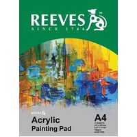 Reeves Acrylic Pad A4 360Gsm 12 Sheets