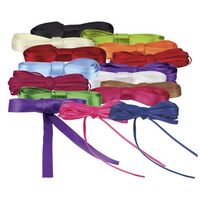SATIN RIBBON PIECES 1M LONG ASSORTED COLOURS AND SIZES BAG OF 36