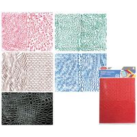 RUBBING PLATES PACKET OF 4 2 DESIGNS PER PLATE TEXTURED