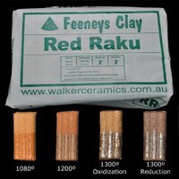 RED RAKU CLAY 12.5KG BLOCK