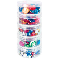 RHINESTONE JEWELS BULK 700PCS IN STACKABLE CONTAINER