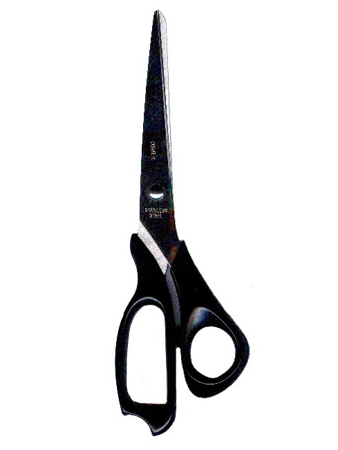 SCISSORS F GOOD QUALITY 212MM PLASTIC HANDLES, STAINLESS STEEL BLADES RIGHT HANDED