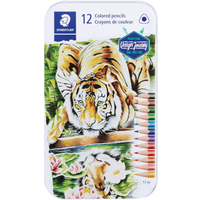 Staedtler Creative Journey Triangular Colored pencils  tin of 12
