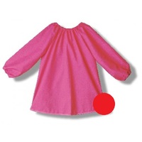 SLEEVED SMOCK 3-4 YEARS 58CM RED