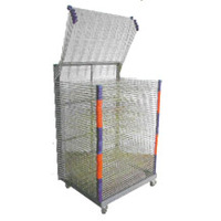 DRYING RACK 50 SPRING LOADED SHELVES W800 X D550 X 1520MM WITH EASY ROLL CASTORS